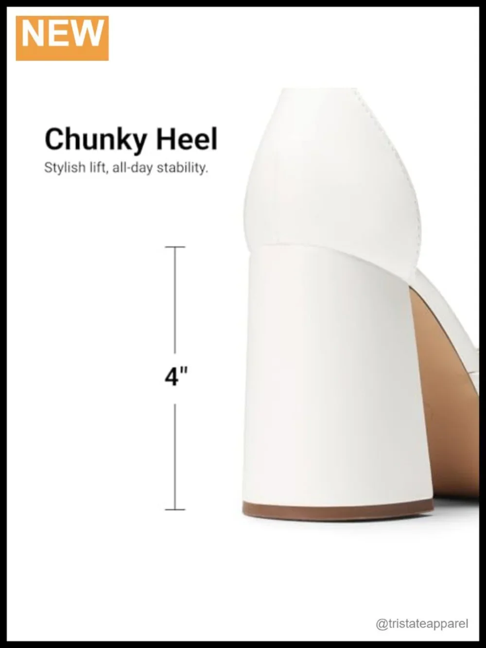 Platform Block Heel Pumps, Chunky Heels, Ankle Strap, Cushioned Insole, PU or